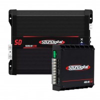 Kit SounDigital - Módulo Amplificador SounDigital SD5000.1D 2 Ohms + Módulo Amplificador SounDIgital SD400.4D Evolution