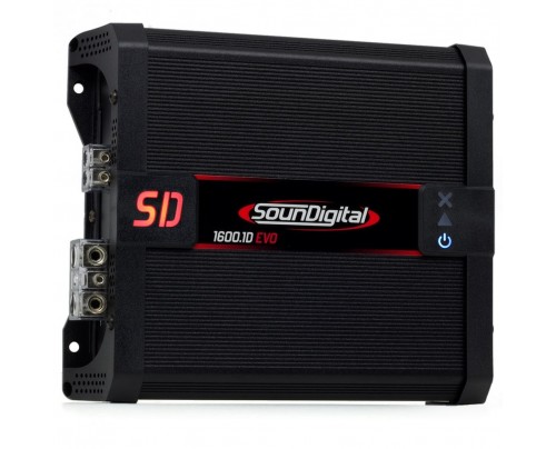 Módulo Amplificador Digital SounDigital SD1600.1D Evolution II - 1 Canal - 1800 Watts RMS - 2 Ohms